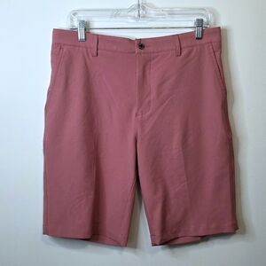 Dunning Golf Shorts Salmon/Peach Color Size 32